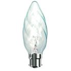 BELL 40W 240V BC B22 46mm Twisted Clear Large Candle Lamp
