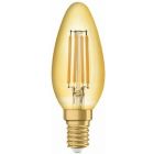 4x Osram Vintage 4.5W = 37W SES LED Filament Gold Candle - 2500K