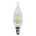 BELL 05029 Pro LED Filament Chandelier Bulb 1W=10W, MES/E10, Warm White, Clear