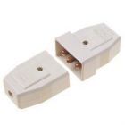 10A 3 Pin Connector White