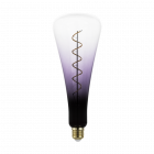 Decorative LED Spiral Filament Lamp 4W ES/E27 Black to Violet Gradient Glass