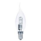 Bent Tip Halogen Candle Light Bulb 42W = 53W SES E14 2700K Warm White Dimmable