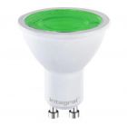 Integral LED 5W 220-240V GU10 40° 50mm Green Coloured Spot Lamp (Non-Dim)