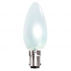 Leuci 40W 240V SBC/B15d Dimmable Opal 35mm Candle Light Bulb