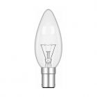 Luxram 25W 240V SBC B15d Clear 35mm Candle Light Bulb, Warm White
