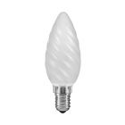 Luxram 25W 240V SES E14 Twisted Pearl Matt Candle Light Bulb