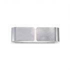 Ideal Lux 088273 Clip Ap2 Small Silver 2 Light Wall Lamp