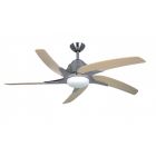 Fantasia 116080 Viper Plus Stainless Steel 54'' Ceiling Fan with LED Lights