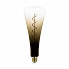 Decorative LED Spiral Filament Lamp 4W ES/E27 Black to Brown Gradient Glass