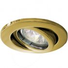 DAR Lighting Polished Brass tilt downlighter 12v MR16 lampholder included