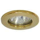 DOT Lighting Polished Brass 12v Recessed fixed Downlight 65mm cut out