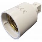 G24 2 pin to E27 Lamp Holder Adapter / Light Bulb Adapter