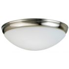 Fantasia 221302 Ceiling Fan Light - Aries Shallow Bowl Light Brushed Nickel