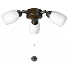 Fantasia 221500 Ceiling Fan Light - Amorie 3 Light Cluster Chocolate Brown