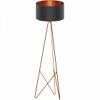 Eglo 39229 CAMPORALE E27 Foot-Switch Black/Copper Floor Lamps