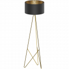 Eglo 39231 CAMPORALE E27 Foot-Switch Steel Brass Floor Lamps