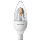 Megaman 143427 5W SBC B15d LED Dimmable Clear Candle Light Bulb, Sparkling Effect