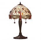 Interiors 1900 T056SH30-DB6 Tiffany Dragonfly Beige Small Table Lamp