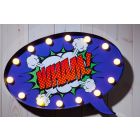 Comic Style Wall Sign - Speech Bubble WHAM! (DISPLAY MODEL ONLY)