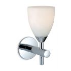 Firstlight 8334CH Wall Light Nero Bathroom IP44 rated Chrome with Opal Glass
