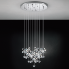 Eglo 93662 PIANOPOLI LED Cluster Crystal Clear Ceiling Pendant