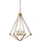 Quoizel QZ/VIEWPOINT/L View Point 4Lt Chandelier Weathered Brass