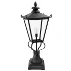 Elstead WSLN1 BLACK Wilmslow Pedestal Lantern Black