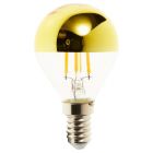 Osram LED 4W = 37W 240V SES E14 Mirror Gold Top Round Golf Ball Light Bulb