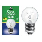 BELL 01870 - 60W 240V ES E27 Warm White Golf Ball 45mm Clear Round Bulb