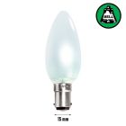 BELL 00191 60W 240V SBC B15d 35mm Opal Candle Dimmable Light Bulb