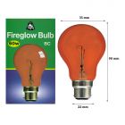 BELL 03550 - 60W BC B22 GLS Fireplace Fireglow Light Bulb