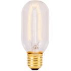 BELL 01489 60W Vintage Tubular Lamp - ES/E27, Amber 186x40mm