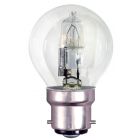 BELL 18W Halogen Golf Ball Lamp - BC/B22,  Clear Glass, Warm White, Dimmable, 2,000hr
