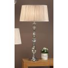 Interiors 1900 LX123SHW-LX124BS New Classics Polina Nickel Large Table Lamp & Beige Shade