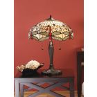 Interiors 1900 T056SH40-DB6 Tiffany Dragonfly Beige Medium Table Lamp
