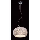 Impex Lighting CFH905262/06/CLR/CH Rome 6 Light Clear And Chrome Crystal Ceiling Pendant Light