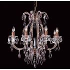 Impex Lighting CO03339/08/R Versailles 8 Light Rustic Brass Crystal Ceiling Chandelier Light