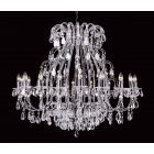 Impex Lighting CO03339/18/S Versailles 18 Light Silver Crystal Ceiling Chandelier Light