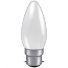 Leuci 60W 230V BC B22 Warm White Dimmable 35mm Opal Candle Light Bulb