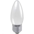 BELL 00216 - 60W 240V ES E27 Dimmable Warm White Opal 35mm Candle Tough Lamp 3000 hr