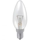 40W 35mm Clear Candle Lamp 230-240V SES E14 2700K Warm White