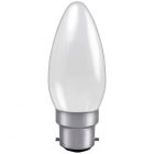 40W 35mm Opal Candle Lamp 230-240V BC/B22 2700K Warm White