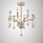 Diyas IL32364 Fiore French Gold/Crystal 4 Light Pendant Light