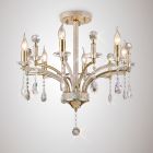 Diyas IL32366 Fiore French Gold/Crystal 6 Light Pendant Light