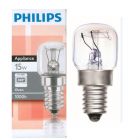 Philips 15W SES E14 300° 2700K Clear Oven Light Bulb 49x22mm