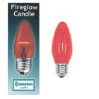 Crompton Lamps 40w Fireglow ES E27 Edison Screw Fireplace Red Candle Light Bulb