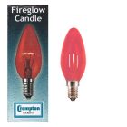 Crompton FIRCAN40SES 40W 240V SES E14 Fireglow 35mm Red Candle Bulb
