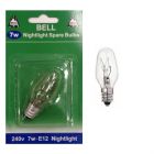 BELL 02393 - 7W 240V E12 CES Night Light Spare Light Bulb