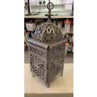 Non Electrical Grey Standing/Hanging Lantern suitable for tealights/candles