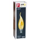Paulmann 40W SES/E14 Gold Bent Tip Flared Candle Bulb